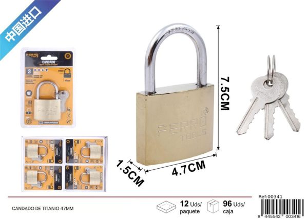 Candado de titanio 47 mm - Accesorios de seguridad