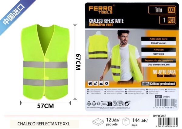 Chaleco reflectante talla XXL - Vestimenta de seguridad y reflejante