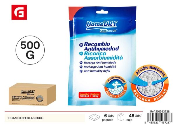 Recambio perlas antihumedad 500g - Control de humedad