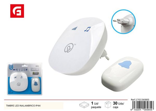 Timbre LED inalámbrico IP44 - Accesorios de ferretería