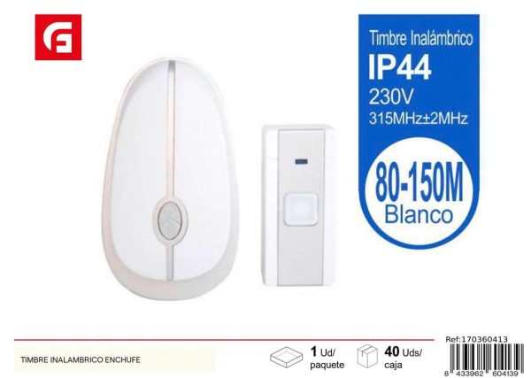 Timbre inalámbrico enchufable - Accesorios electrónicos