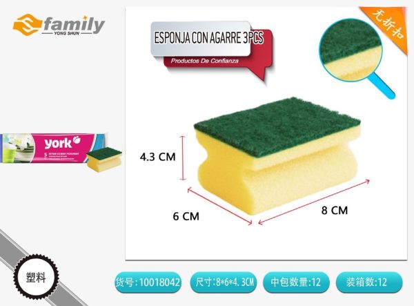 Esponja con agarre 5 pcs - Herramientas de limpieza