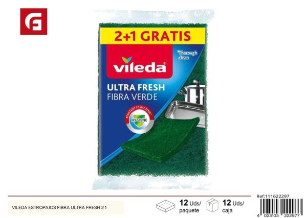 Estropajos Vileda 2+1 (verde) - Accesorios de limpieza