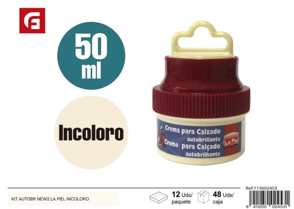 Kit autobrillante para zapatos incoloro - Cuidado del calzado