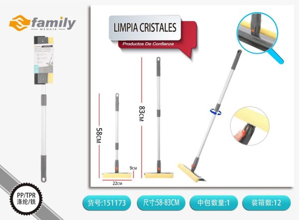 Limpia cristales color gris 56-83 cm - Accesorios de limpieza