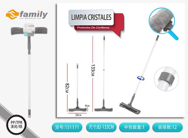 Limpia cristales gris 82-133 cm - Herramientas de limpieza