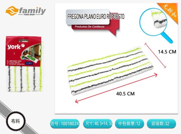 Repuesto para fregona plana tipo euro para limpieza del hogar