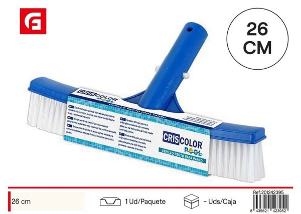 Cepillo recto para pared de piscina 26 cm - Accesorios para piscina