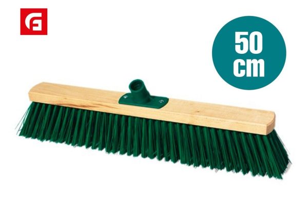 Escoba de madera sin palo 50 cm - Accesorios de limpieza y utensilios