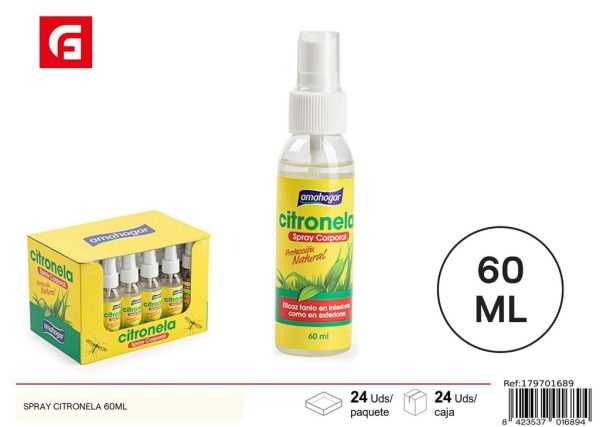 Spray citronela 60 ml - Repelente de mosquitos