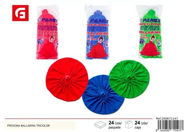 Cabeza para fregona tricolor - Accesorios de limpieza