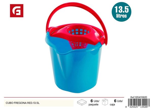 Cubo fregona redondo 13.5L - Accesorios de limpieza