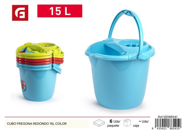 Cubo fregona redondo 15L - Accesorios de limpieza