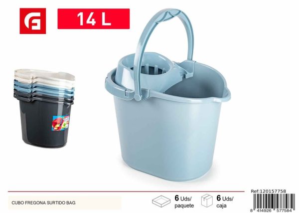 Cubo fregona surtido 14L - Accesorios de limpieza