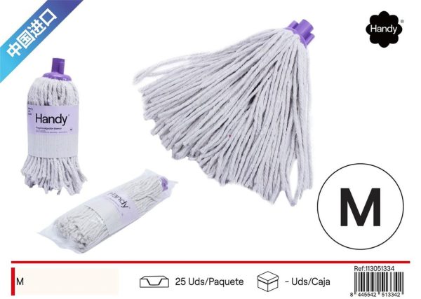 Fregona algodón blanco 165g 020 Handy - Accesorios de limpieza y fregados