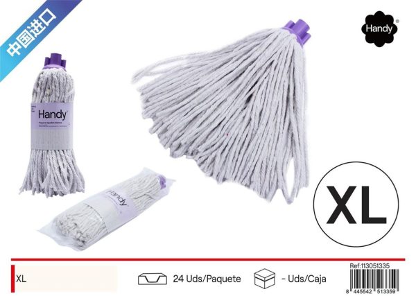 Fregona algodón blanco XL Handy - Accesorios de limpieza
