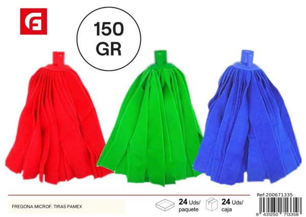Fregona de microfibras tiras PAMEX - Accesorios de limpieza