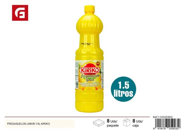 Fregasuelos limón 1.5L Kiriko - Limpiador para pisos