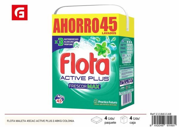 Lavandería Glota Maleta 45CAC Active Plus 2.48 kg Colonia - Productos de limpieza