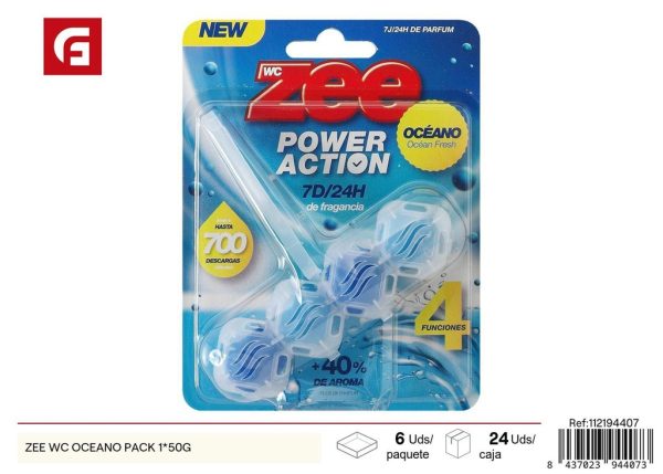 Limpiador de inodoro con aroma marino ZEE WC (pack 1*50g) - Productos de limpieza