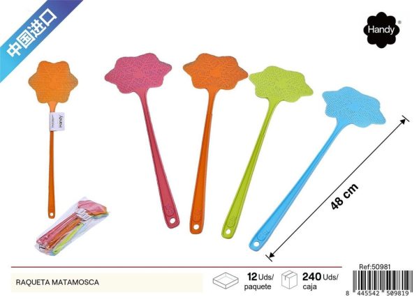 Raqueta mata moscas de nieve para control de plagas