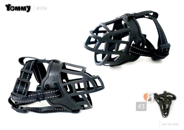 Bozal TPR reflectante 3# para perro - Accesorios para mascotas