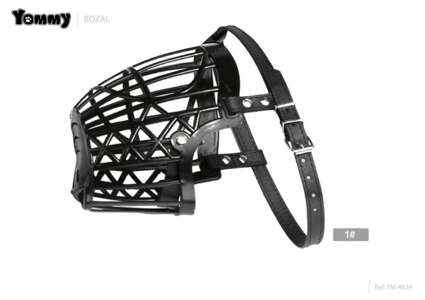 Bozal negra PU plástico 1 - Accesorios para mascotas