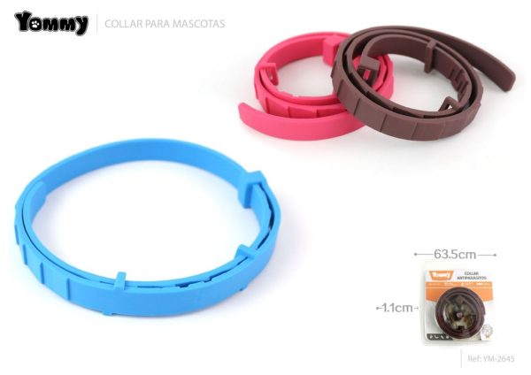Collar antiparasitario para mascotas 1.1 cm x 63.5 cm - Accesorios para mascotas
