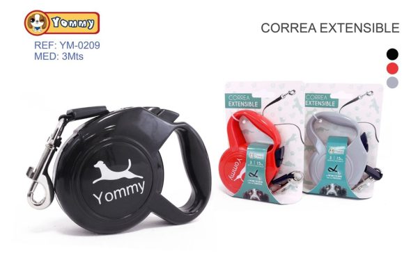 Correa extensible para mascotas 3 m - Accesorios para mascotas