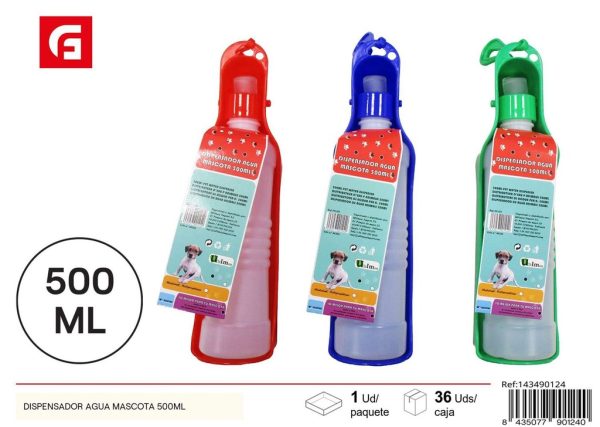 Dispensador de Agua Mascota 500 ml - Productos para mascotas