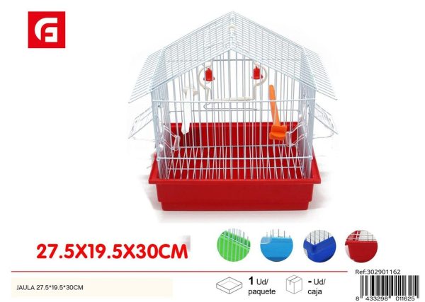 Jaula 27.5*19.5*30 cm para aves - Accesorios de mascotas
