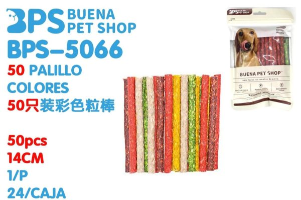 Palillo de colores de 14 cm - Accesorios para mascotas y golosinas para perros