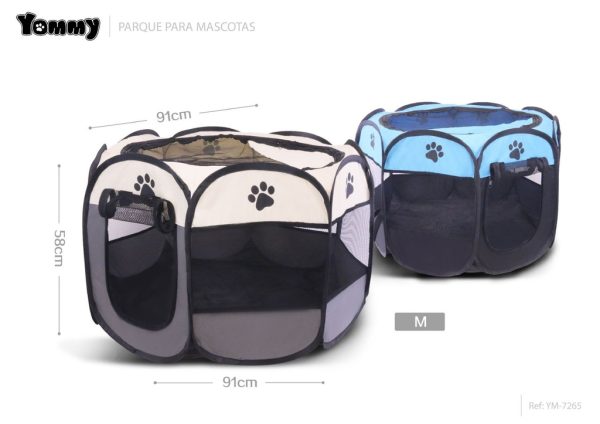 Parque para mascotas M 91x91x58 cm - Accesorios para mascotas