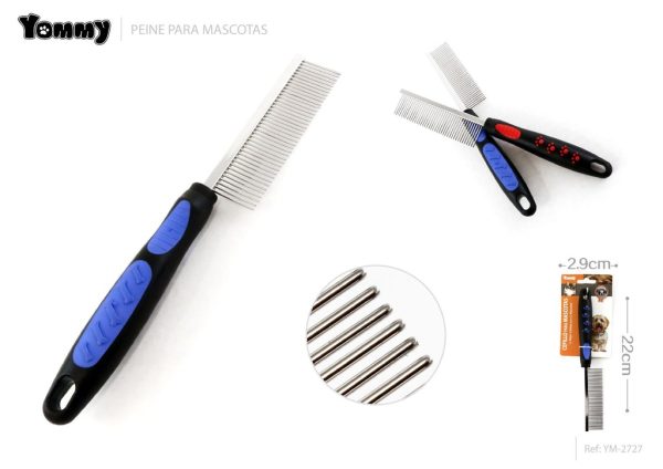 Peine para mascotas 22*2.9 cm - Accesorios de cuidado para mascotas