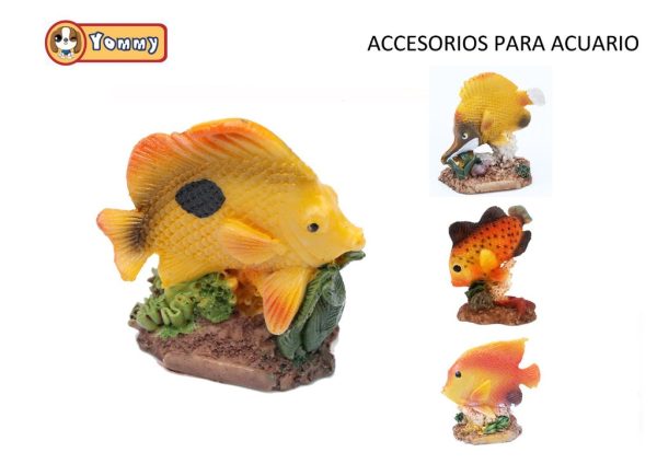 Accesorios para acuario pez dorado 6x3.5x6cm decoración acuática