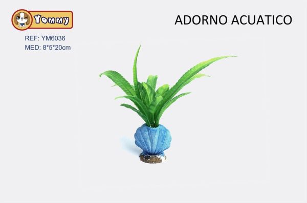 Adorno acuático 8*5*20cm - Decoración para acuarios