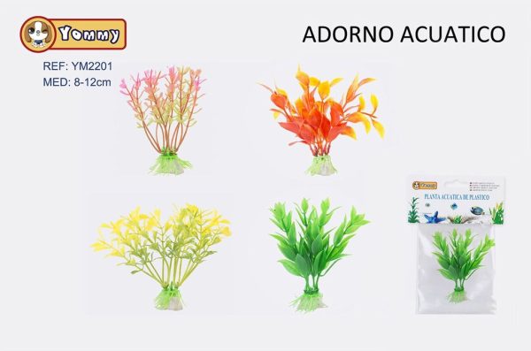 Adorno acuático plástico 8-12 cm - Decoración de acuarios
