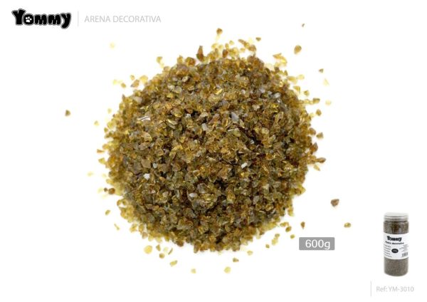 Arena decorativa color marrón 600g - Decoración de acuarios