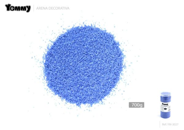 Arena decorativa para acuarios color azul (peacock) 700 g - Decoración para acuarios