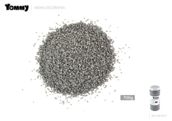 Arena gris decorativa para acuarios 700g - Decoración para acuarios