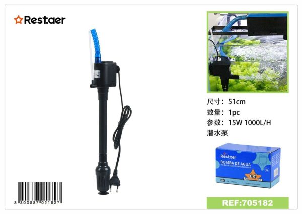 Bomba para pecera 15W 1000L/H - Accesorios de acuarios