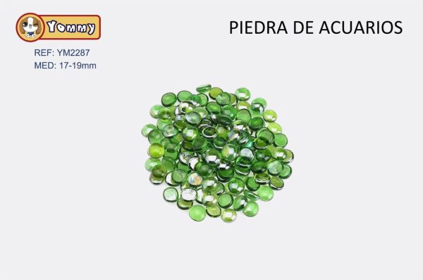 Canicas de vidrio verde oscuro 17-19mm - Decoración de acuarios