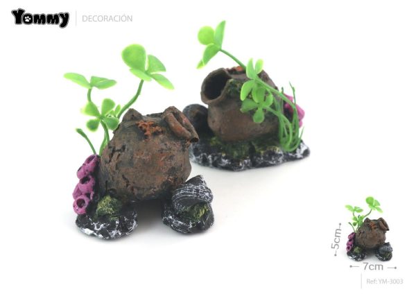 Decoración barril de acuario 7*5*5cm - Decoración para acuarios