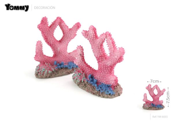 Decoración para acuario coral 7x3.5x7.5 cm - Decoración de acuarios