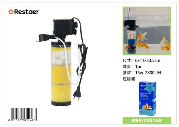 Filtro de acuario 15W 2800L/h - Accesorios para acuarios