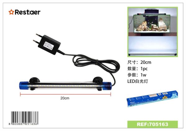 Lámpara LED para acuario 20cm - Accesorios para acuarios