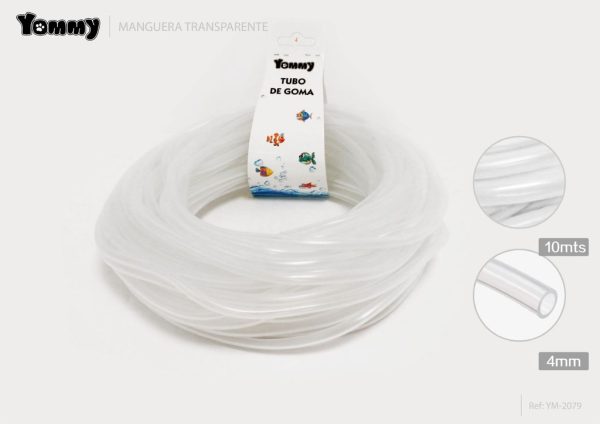 Manguera transparente 4mm*10m - Accesorios de acuarios