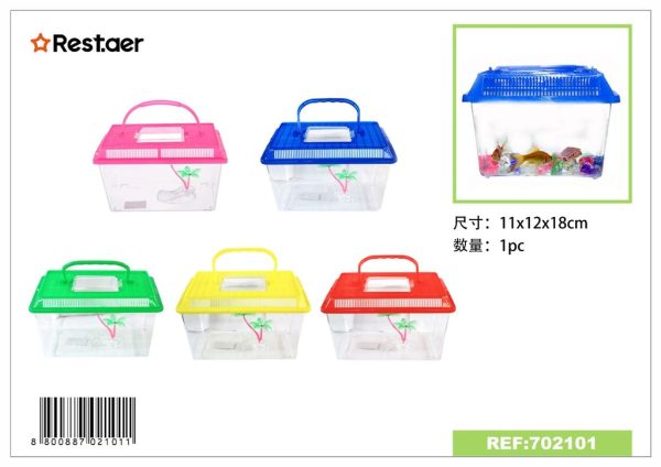 Recipiente para Tortuga 18x12x11 cm - Accesorios para acuarios