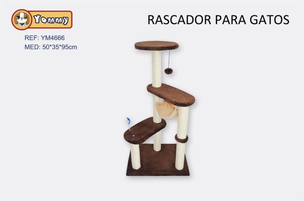 Rascador para gato 50x35x95 cm - Accesorios para mascotas