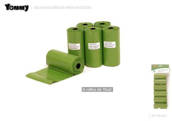 Bolsa biodegradable con aroma y grosor 6*15 - Bolsas para excrementos - Imagen 2